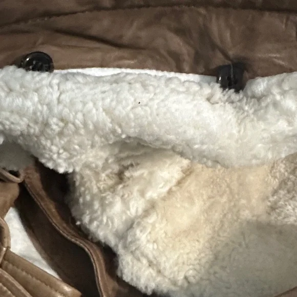 NICHOLAS K Sultan Jacket - Brown Leather Toggle Coat - Picture 12 of 16